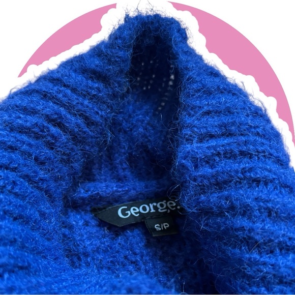 George // Royal Blue // Women's Turtleneck Sweater - Picture 5 of 7